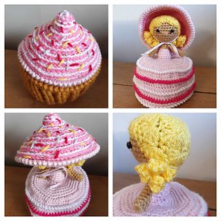 Kindness Crochet, Reversible Crochet, Cupcake Dolls, Crochet Cupcake, Doll Patterns Free, Doll Crochet Pattern, Crocheting Ideas, Knit Ideas, Topsy Turvy