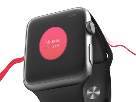 Heart Rate App Apple Watch Illustration, Watch Illustration, Ios Ui, A Healthy Relationship, Music App, Healthy Relationship, Wearable Device, Mobile Design, Ergonomic Mouse