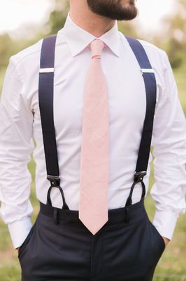 Blush Groomsmen, Pink Groomsmen, Wedding Suits Men Grey, Groom Suspenders, Groomsmen Suspenders, Mens Wedding Attire, Groom And Groomsmen Attire, Wedding Groomsmen, Sunset Wedding