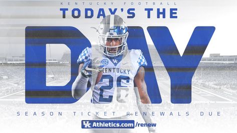 Kentucky School Magazine, Uk Football, Season Ticket, Sports Graphics, Sports Design, Sales And Marketing, American Football, Softball, Kentucky