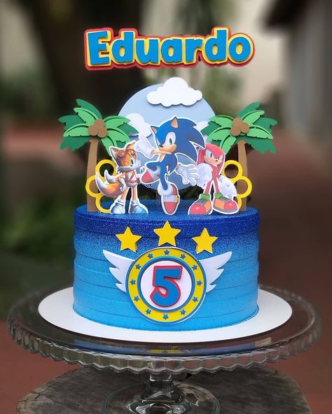 IDEIAS FESTA SONIC - Entre na Festa® | Blog de Festa com Dicas, Ideias e Inspirações Sonic The Hedgehog Birthday Party Cake, Pastel Sonic, Bolo Sonic, Pj Masks Birthday Party, Sonic Birthday Parties, Hedgehog Birthday, Pj Masks Birthday, Christmas Holiday Cake, Sonic Birthday