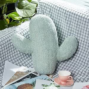 16 Inches Cactus Shape Pillow Cute Throw Pillow Succulent Pillow 3D Shaped Throw Pillow Sofa Cactus Shaped Pillow Plush Cactus Decorative Pillow Office Bed Cushion Nursery Cafe, Plant Pillow, Cactus Throw Pillows, Succulent Pillow, Cactus Pillow, Nap Pillow, Leaves Pillow, Cactus Decor, Office Bed