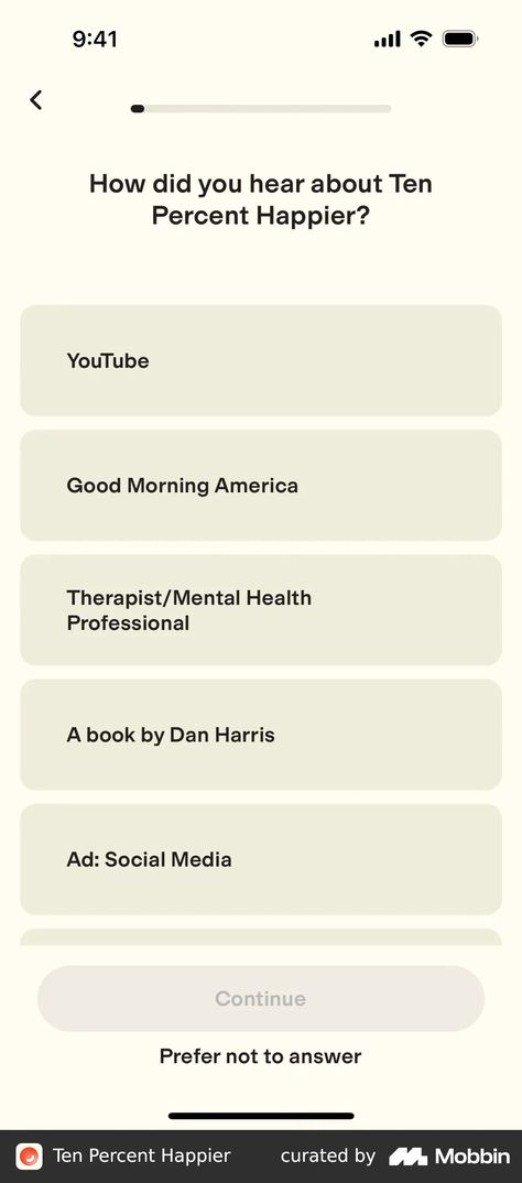 Ten Percent Happier iOS | Mobbin Ten Percent Happier, App Screenshots, Ui Ux Design Inspiration, Ux Research, Ux Design Inspiration, Mobile Web, Web App Design, Design Reference, Ui Ux Design