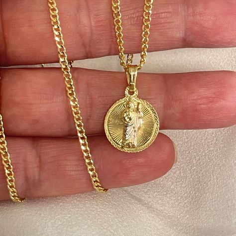 New! 14k Gold Filled, Brass Won’t Tarnish Hypoallergenic, Nickel Free San Judas Tadeo Oro Brazileo San Judas Tadeo Bracelet, San Judas Gold Rings, San Judas Bracelet, San Judas Necklaces, Cheap Men's Gold Chain Necklace, San Judas Chain, St Jude Necklace, Expensive Jewelry Luxury, Jewelry Luxury