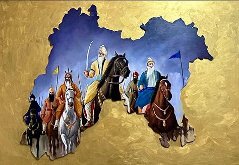 ਮਹਾਰਾਜਾ ਰਣਜੀਤ ਸਿੰਘ ਜੀ, Maharaja Ranjit Singh Paintings, Maharaja Ranjit Singh Wallpaper, Landrover Defender Wallpaper, Punjabi Aesthetic Wallpaper, Defender Wallpaper, Royal Paintings, Punjab Map, Warrior Painting