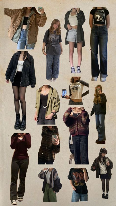 #collage#outfits#aesthetic#love Alternative Aesthetic Clothes, Celebrity Aesthetic Outfits, 90s Aesthetic Outfit Grunge, Grunge 90s Aesthetic Outfits, 90s Baddie Aesthetic Outfits, Aesthetic Outfits Collage, 90s Grunge Outfits Aesthetic, Summer Outfits Aesthetic Grunge, Outfit Collage Ideas