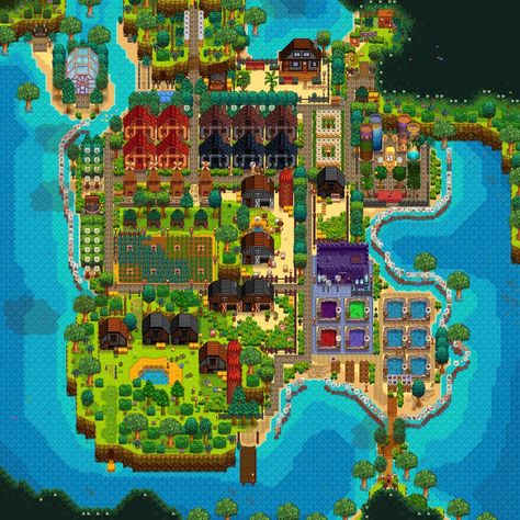 Ocean Farm Stardew, Stardew Valley Ocean Farm, Beach Farm Stardew Valley Ideas, Stardew Beach Farm Ideas, Stardew Valley Ocean Farm Layout, Stardew Valley Farm Layout Beach Aesthetic, Beach Stardew Valley Layout, Stardew Valley Beach Farm Layout Ideas, Stardew Valley Beach Farm Design