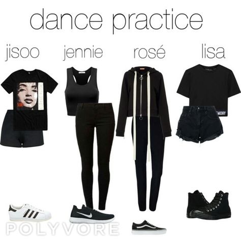 Kpop Dance Practice, Dance Practice Outfits, Kpop Dance Practice Outfits, Dance Class Outfit, Blackpink Outfits, Dance Outfits Practice, Class Outfit, Bts Inspired Outfits, Kpop Dance