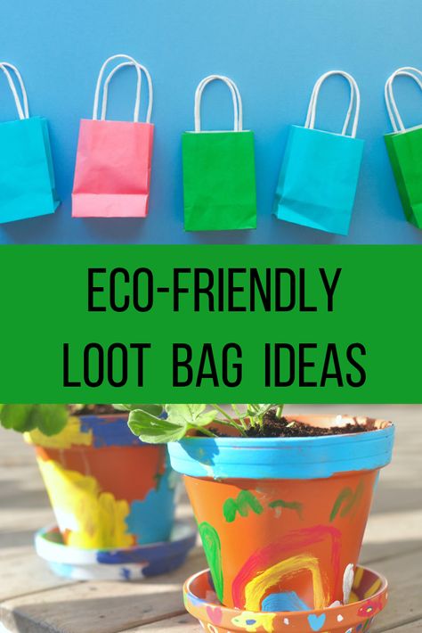 Loot bags are often comprised of a lot of single use plastics, dollar store trinkets and junk food. Check out these 5 ways of making your loot bags more eco-friendly and more enjoyable for your kids at the link below. Eco Friendly Loot Bag Ideas, Loot Bags For Kids Birthday, Loot Bag Ideas For Kids, Diy Loot Bags, Loot Bag Ideas, Felix Birthday, Kids Party Tables, Party Activities Kids, Birthday Favors Kids