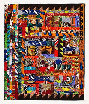 Improv Quilt, Aboriginal Fabric, African American Quilts, African Quilts, Abstract Quilt, American Quilt, African Fabrics, African Textiles, Quilting Studio