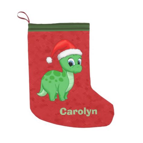 Cute Green Baby Dinosaur with Santa Hat Small Christmas Stocking Holiday Mantle Decor, Decorated Stockings, Holiday Mantle, Small Christmas Stockings, Baby Dinosaur, Green Cute, Popular Christmas Gifts, Cute Santa, Personalized Stockings