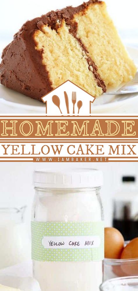 Making Your Own Cake Flour, Yellow Cake Mix Recipes Homemade, Homemade Yellow Cake Mix Diy, Home Made Yellow Cake Mix Recipes, Cake Mix From Scratch Homemade, Dry Cake Mix Recipe, Diy Yellow Cake, Homemade Cake Recipes From Scratch, Cake Mix From Scratch