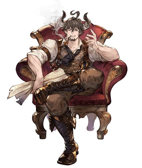 Barawa character design art from Granblue Fantasy #art #illustration #artwork #gaming #videogames #gamer Character Design Male, 판타지 아트, 영감을 주는 캐릭터, Character Creation, Dnd Characters, Character Portraits, An Anime, Zbrush, Fantasy Character Design