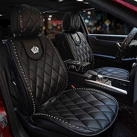 Custom Car Accessories, Leather Car Seat Covers, Leather Car Seats, Car Seat Cover Sets, Car Seat Cushion, Low Carbon, Fancy Cars, Seat Design, Car Seat Cover