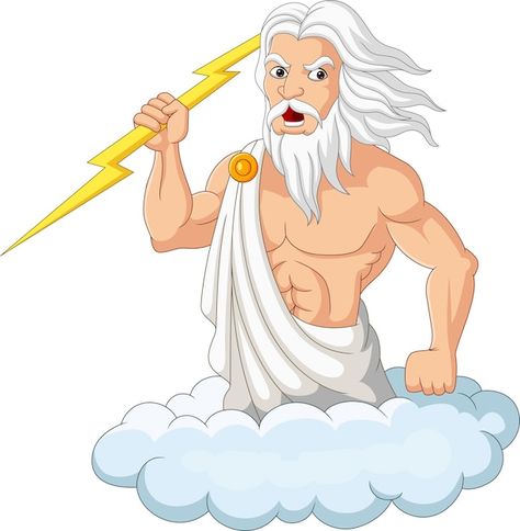 Zeus Cartoon, Easy Cartoon Drawings, Cartoon Drawings, Cartoon Styles, Free Vector Images, Easy Drawings, Decor Crafts, Premium Vector, Anime Drawings