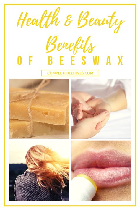 Did you know that beeswax has many health and beauty benefits?  There are so many beeswax uses for skin, hair, and lips.  Furthermore, eating beeswax benefits the body by lowering cholesterol and improving liver function. Beeswax Benefits Skin, Benefits Of Beeswax For Skin, Beeswax Benefits, Beeswax Uses, Beeswax Hair, Beeswax Diy, Beeswax Recipes, Oil Cleansing Method, Lowering Cholesterol