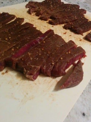 How to Make Tender Beef Jerky : 8 Steps (with Pictures) - Instructables Beef Jerky Recipe Dehydrator, Jerky Recipes Dehydrator, Deer Jerky Recipe, Venison Jerky Recipe, Salami Chips, Venison Jerky, Making Jerky, Beef Jerky Recipes, Jerky Recipes