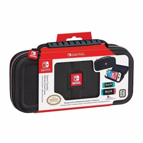 *HOT* Nintendo Switch Deluxe Travel Case only $9.99, plus more! | Money Saving Mom® Switch Travel Case, Nintendo Switch Oled Case, Switch Oled Case, Nintendo Logo, Nintendo Switch System, Switch Case, Nintendo Switch Case, Study Apps, Switch Nintendo