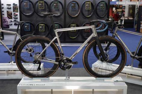 The aero titanium bike officially launches this weekend at the Cycle Show Titanium Road Bike, Fusion Sport, Titanium Bike, Carbon Road Bike, Bike News, Adventure Bike, Road Bike, This Weekend, Carbon Fiber