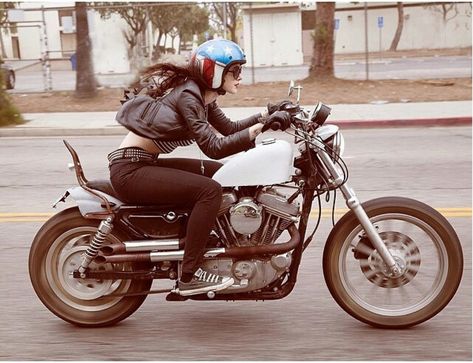 Womens Motorcycle Helmets, Photo Exhibit, Cafe Racer Girl, Motorcycle Culture, Brat Style, Lady Riders, Biker Life, Vintage Bike, Motorcycle Women