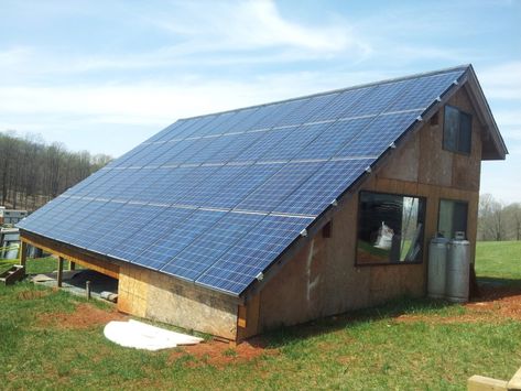 Unique Solar With Battery | Sunday Solar Solar Panels Architecture, Recycled Building, Cottage Extension, Solar Greenhouse, Garage Roof, Solar Panels For Home, Off Grid Solar, Shed Roof, Solar House