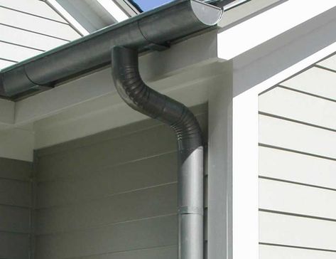 Rain Gutter Drainage Ideas, Rain Gutters Drainage Ideas, Gutter Drainage Ideas, Gutters On House, Galvanized Gutters, Drainage Ideas, Gutter Drainage, Ideas For House, Gutter Garden