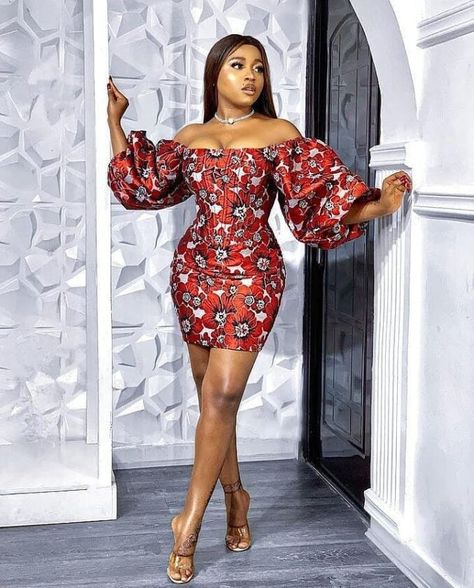 Latest Ankara Short Gown Styles for Ladies 2021. - Ladeey Short Gown Ankara Styles, Short Ankara Gowns Style, Latest Ankara Short Gown, Short Gown Styles, Ankara Short Gown Styles, Best African Dresses, Ankara Gown Styles, Gown Styles, Dress African