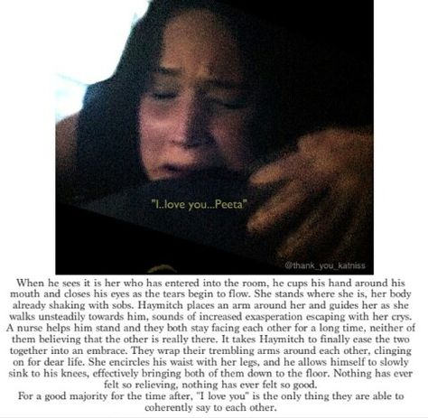 I like it a lot because that means Peeta wasn't really hijacked by the Capitol, but then the book would be pretty much over because they don't need to fix him(and they wouldn't play Real or Not Real) Katniss And Peeta Plot Twist, Hunger Games Plot Twist Katniss And Peeta, Katniss And Peeta Headcanon, Hunger Games Canon, Peeta Hijacked, Everlark Headcanon, Hunger Games Plot Twist Katniss And Peeta Pregnant, Katniss And Peeta Pregnant, Homeschool Jokes