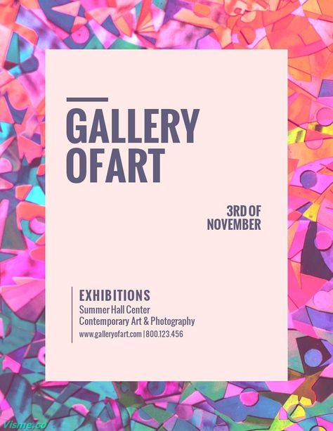 Gallery of Art - Flyer Template Visme