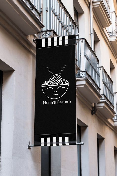 Logo design for the ramen restaurant🍜 #logo #branding Ramen Restaurant Design, Restaurant Design Exterior, Ramen Restaurant, Restaurant Logo, Restaurant Branding, Design Exterior, Restaurant Design, Food Truck, Logo Branding