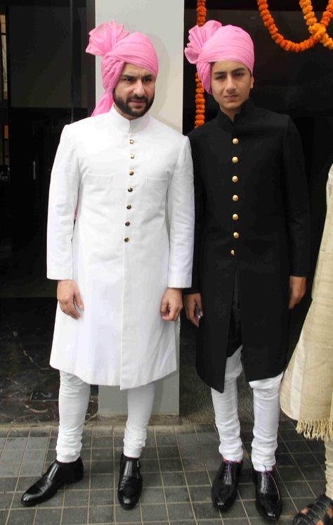 Indian Wedding Suits Men, Father Of The Bride Outfit, Indian Groom Dress, Soha Ali Khan, Sherwani For Men Wedding, Wedding Kurta For Men, Mens Wear Wedding, Groom Dress Men, Indian Groom Wear