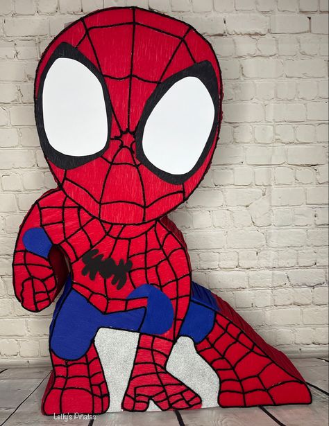 Spidey Pinatas, Spiderman Birthday Party Decorations, Spiderman Birthday Party, Spiderman Party, Spiderman Birthday, Farm Party, Party Girls, 4th Birthday, 3rd Birthday