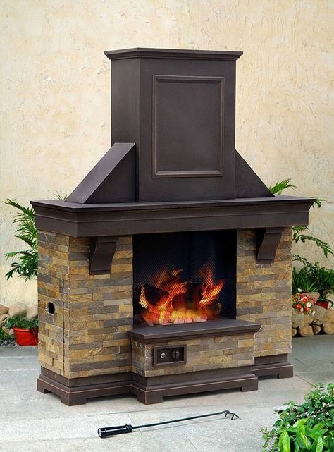 How to Build an Outdoor Fireplace - 10 DIY Outdoor Fireplace Ideas Outdoor Propane Fireplace, Outdoor Fireplace Ideas, Modern Outdoor Fireplace, Fireplace Gallery, Outdoor Wood Fireplace, Outdoor Fireplace Kits, Outside Fireplace, Portable Fireplace, Diy Outdoor Fireplace