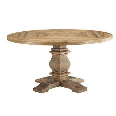 Pine Wood Dining Table, Beach House Dining Room, Wood Dining Table Rustic, Round Pedestal Dining, Traditional Dining Tables, Round Pedestal Dining Table, Round Wood Dining Table, Dining Table Rustic, French Country Dining