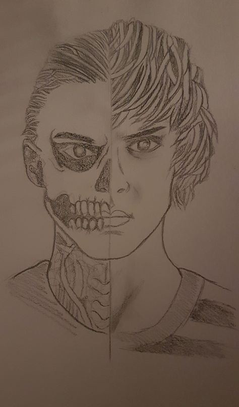 Tate Langdon Drawing Sketch, Tate Langdon Sketch, Tate Langdon Drawing, Tate Langdon, Evan Peters, Pencil Sketch, Drawing Sketches, Art Inspo, Sketch