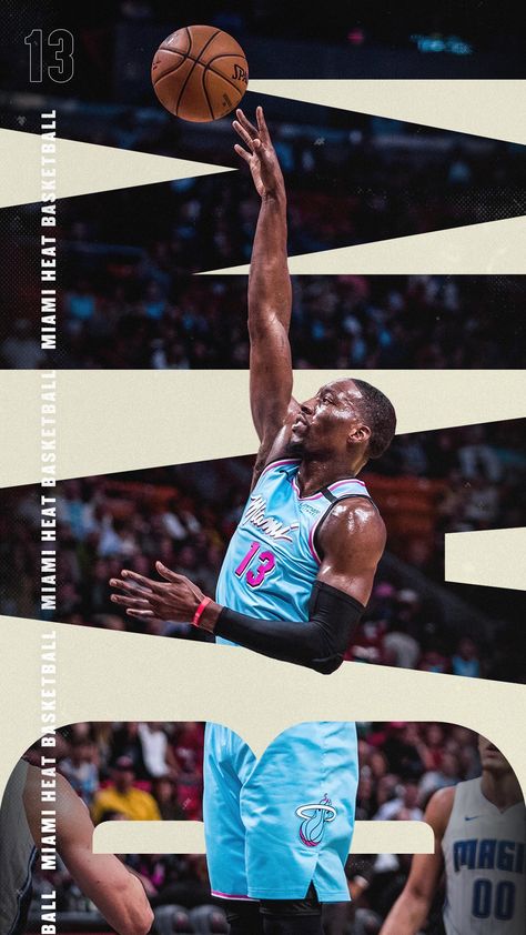 Bam Adebayo Wallpaper, Bam Adebayo, Miami Basketball, Twitter Wallpaper, Heat Basketball, Nba Video, Leo Zodiac Facts, Sport Poster Design, Basketball Photography