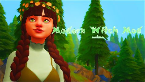 Modern Witch Mod | melunn on Patreon Los Sims 4 Mods, Sims 4 Expansions, Moon Clouds, Sims 4 Gameplay, Sims 4 Cc Packs, Modern Witch, Sims 4 Game, Maxis Match, Sims 4 Mods