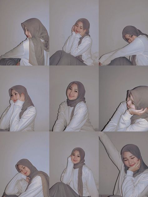 Pose Aesthetic Hijab, Pose Foto Aesthetic Hijab, Pose Foto Hijab, Hijab Pose Idea, Pose Selfie Hijab, Ide Pose Foto Hijab, Pose Ideas Hijab, Selfie Ideas Hijab, Ide Selfi