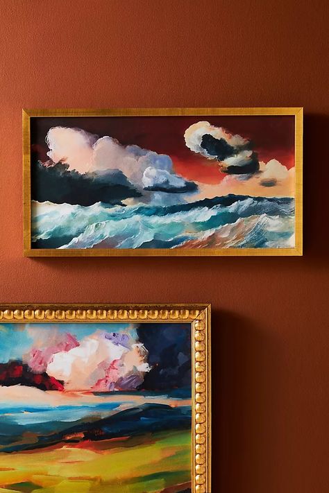 Seascape M Wall Art | Anthropologie Cloud Wall Art, Plexiglass Panels, Ballerina Wall Art, Cloud Wall, Landscape Artwork, Mirror Wall Art, Printed Tapestries, Beach Wall Art, Unique Wall Art