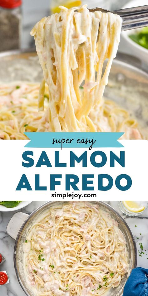 Salmon And Shrimp Fettucini Alfredo, Smoked Salmon Fettuccine Alfredo, Tuna Fettucini Alfredo, Smoked Salmon Alfredo Pasta, Salmon With Alfredo Sauce, Salmon Fettucini Recipe, Salmon Fettuccine Alfredo, Salmon Fettucini Alfredo, Salmon Alfredo Pasta Recipes