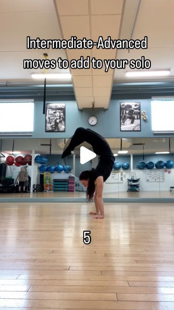 Alisha on Instagram: "Intermediate to advance moves to add to your solo #dance #dancetutorial #contemporary #contemporarydance #moderndance #dancer #lyrical #acro #gymnastics #gym" Gymnastic Moves, Contemporary Dance Moves, Teaching Dance, Gymnastics Floor, Acro Gymnastics, Solo Dance, Gymnastics Tricks, Gymnastics Gym, Dance Ideas