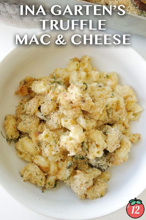 Ina Garten’s Truffle Mac and Cheese | 12 Tomatoes White Truffle Mac And Cheese, Truffle Mac N Cheese, Truffle Mac And Cheese Recipe, Mini Mac And Cheese, Tasty Mac And Cheese, Truffle Mac And Cheese, Tomatoes Recipes, 12 Tomatoes Recipes, Bacon Mac And Cheese