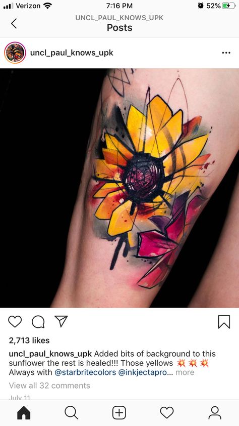 Floral Hip Tattoo, 22 Tattoo, Palm Tree Tattoo, Sunflower Tattoo, Tatuaje A Color, Unique Tattoo, Hip Tattoo, Dream Tattoos, Travel Tattoo