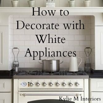 White Kitchen Appliances, Kitchen Appliance Storage, Outdoor Kitchen Appliances, White Appliances, New Kitchen Cabinets, Kitchen Cabinet Colors, Kitchen Redo, Kitchen Paint, Painting Kitchen Cabinets