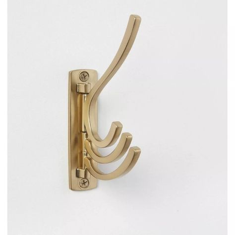 Modern Octopus Multi Swivel Hook Gold - Brightroom™ : Target Swivel Towel Rack, Hooks For Towels, Laundry Room Lighting, Brass Wall Hook, North Hills, Hanging Hats, Maximize Storage, Swivel Hook, Necklace Holder