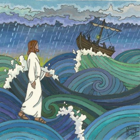 Jesus Cartoon, Miracles Of Jesus, Jesus Drawings, Jesus Artwork, Pictures Of Christ, Lds Art, Bible Illustrations, Jesus Painting, Biblical Art