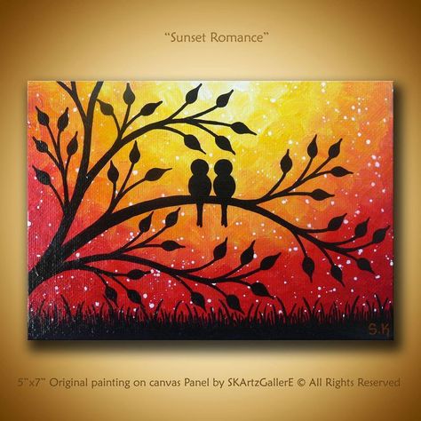 Artwork Contemporary, Painting Sunset, Oil Pastel Paintings, Simple Canvas Paintings, Soyut Sanat Tabloları, Oil Pastel Drawings, Hur Man Målar, Acrylic Painting Tutorials, Small Canvas Art