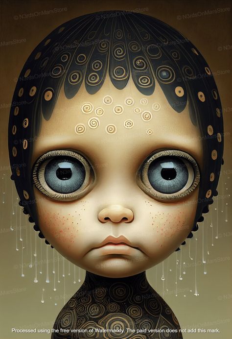 Tribal Sadness limited Edition Lowbrow Art Weird Art Pop - Etsy Malta Low Brow Art Pop Surrealism, Low Brow Art, Pop Surrealism Lowbrow, Brow Art, Recycled Art Projects, Lowbrow Art, Recycled Art, Pop Surrealism, Art Pop