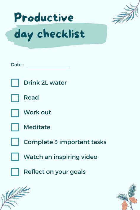 Productive day checklist Productivity Checklist, Day Checklist, Journal Pages Printable, Picture Editing Apps, Motivation Goals, Productive Day, Editing Apps, Get Your Life, Studying Inspo