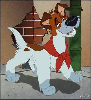 Dodger is Oliver's best friend and the deuteragonist in Oliver& Company. Trivia Dodger will meet... Disney Amor, Oliver And Company, Disney Dogs, Disney Animals, Billy Joel, Classic Disney, Disney Fun, Cartoon Dog, Disney And Dreamworks